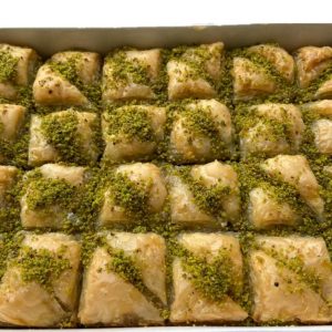 Fıstıklı Beyaz Baklava 1 Tepsi (2.4 KG)